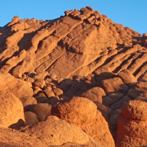 Rocks Doigts du Singe at sunset